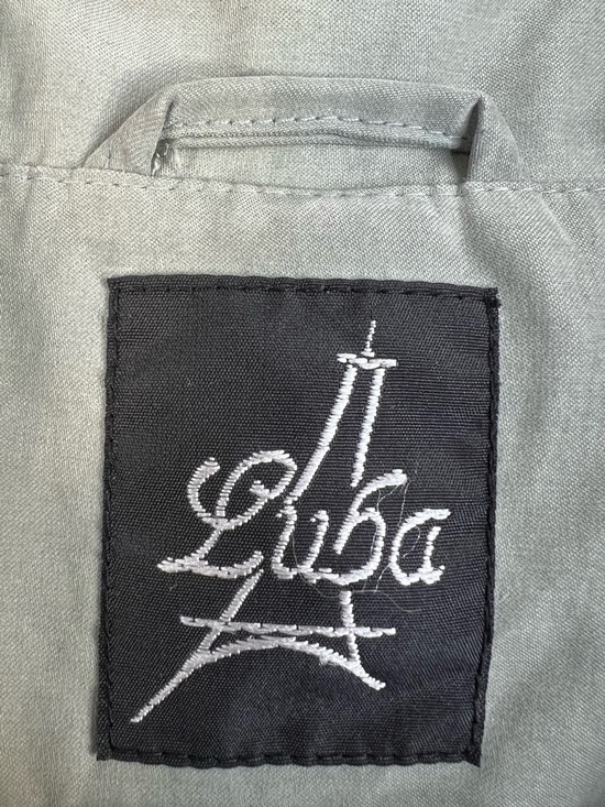 90s Y2K Luba matte sage green oversized boxy minimalist old money car coat - Picture 11 of 17